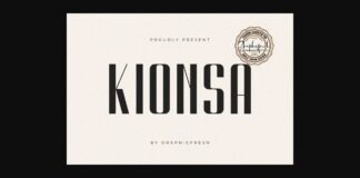 Kionsa Font Poster 1