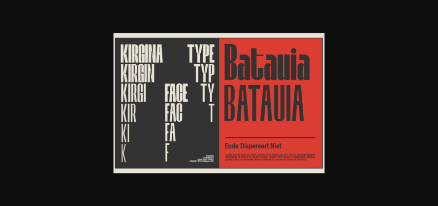 Kirgina Font Poster 7