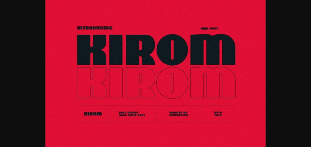 Kirom Font Poster 3