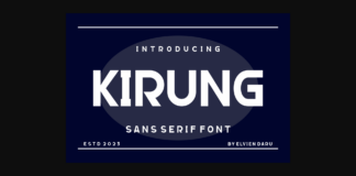 Kirung Font Poster 1