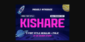 Kishare Font Poster 1