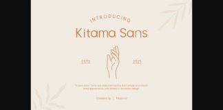 Kitama Sans Font Poster 1