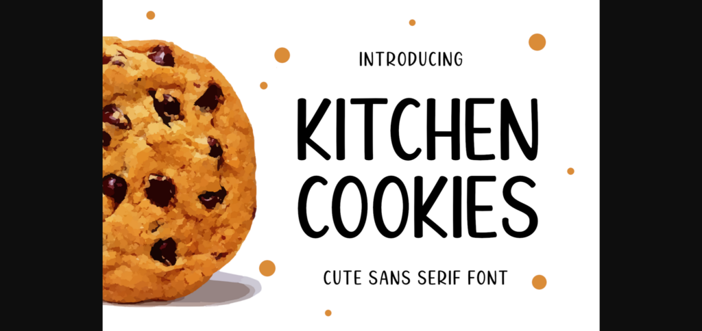 Kitchen Cookies Font Poster 3