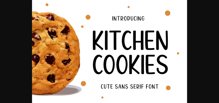 Kitchen Cookies Font Poster 3