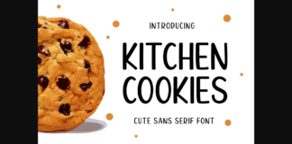 Kitchen Cookies Font Poster 1