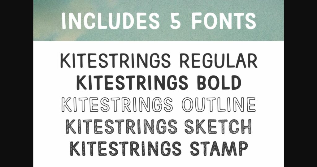 Kitestrings Font Poster 6