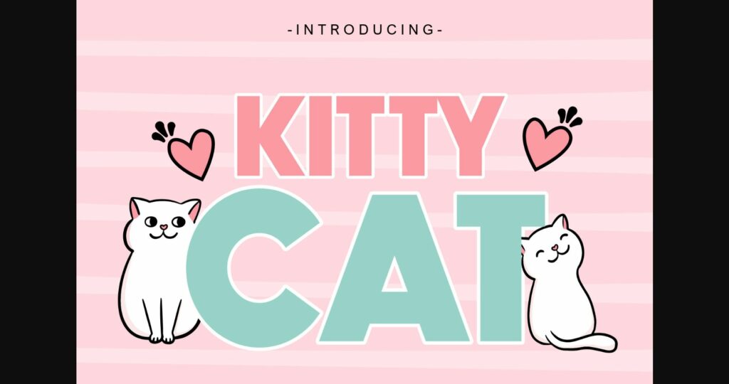 Kitty Cat Font Poster 1