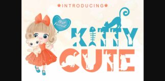 Kitty Cute Font Poster 1