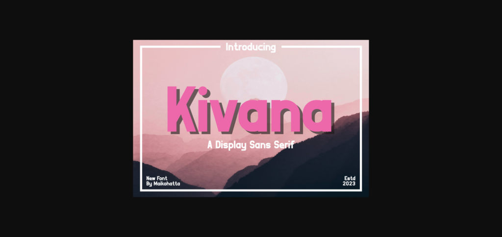 Kivana Font Poster 3