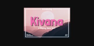 Kivana Font Poster 1