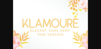 Klamoure Semi Bold Font Poster 1