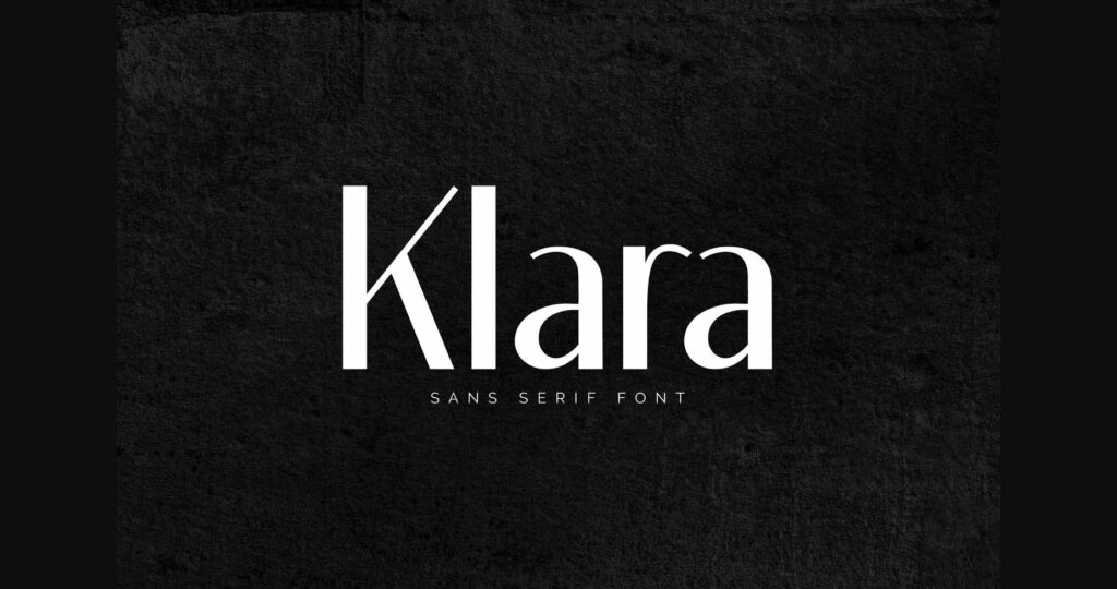 Klara Font Poster 3