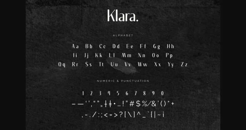 Klara Font Poster 5