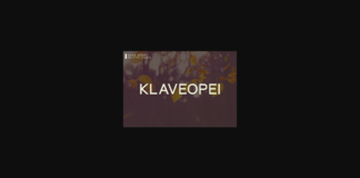 Klaveopei Font Poster 1