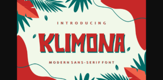 Klimona Font Poster 1