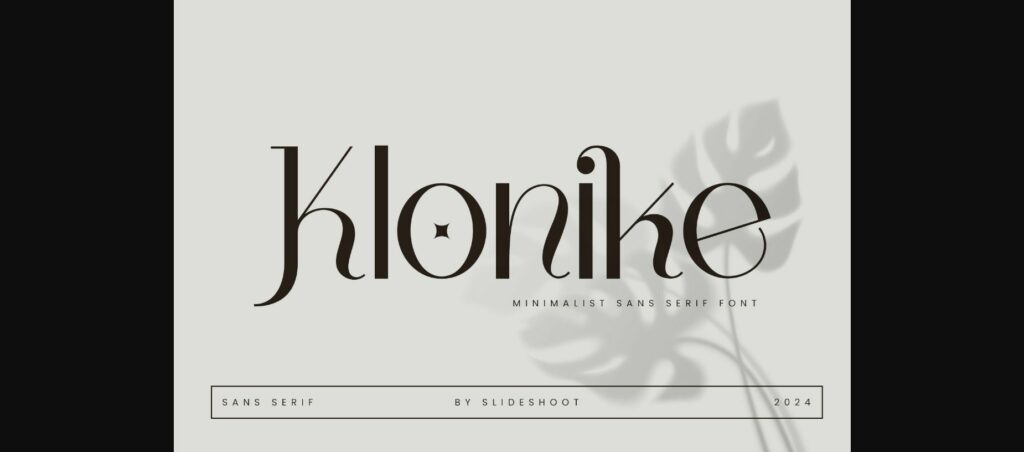 Klonike Font Poster 3