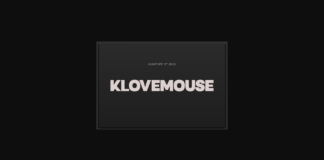 Klovemouse Font Poster 1