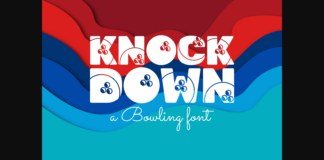 Knock Down Font Poster 1