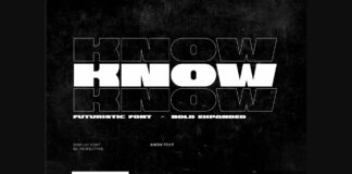 Know Font Poster 1