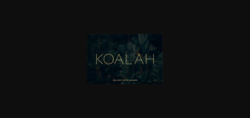 Koalah Font Poster 3