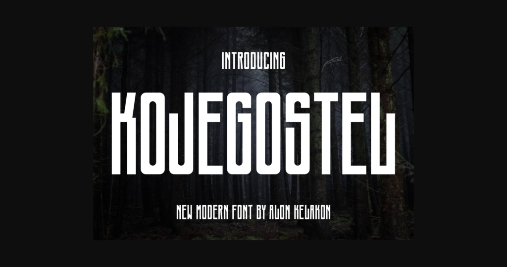 Kojegostel Font Poster 3