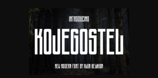 Kojegostel Font Poster 1