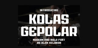 Kolas Gepolar Font Poster 1