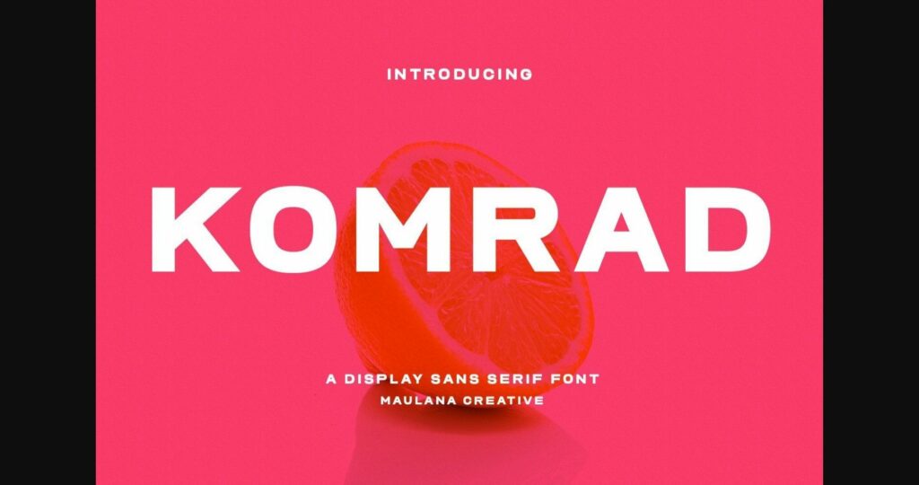 Komrad Font Poster 3