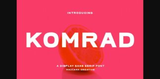 Komrad Font Poster 1