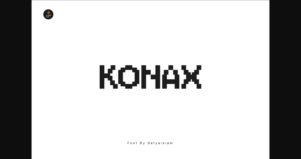 Konax Font Poster 1