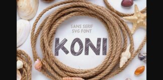 Koni Font Poster 1