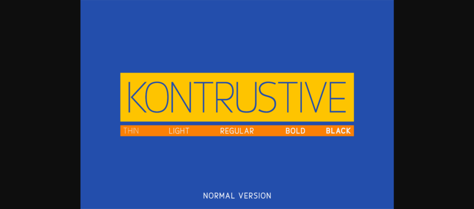 Kontrustive Font Poster 3