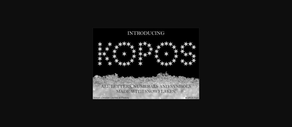 Kopos Font Poster 1