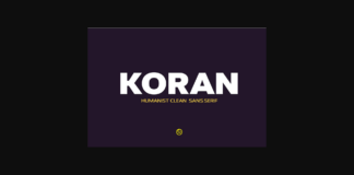 Koran Font Poster 1