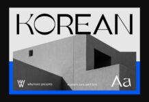 Korean Font Poster 1