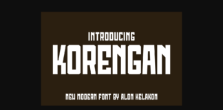 Korengan Font Poster 1