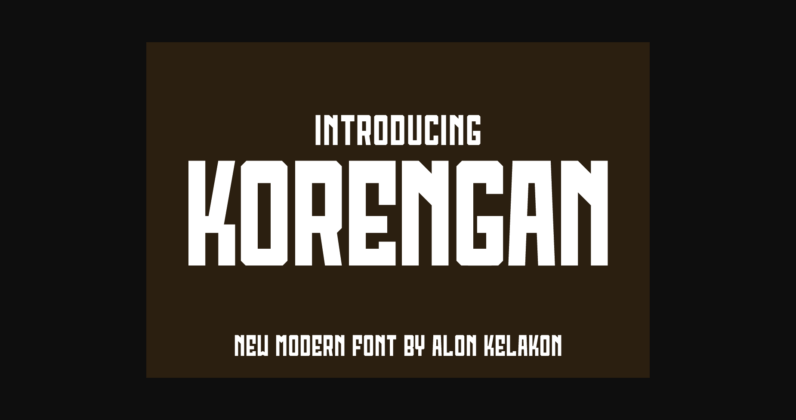 Korengan Font Poster 1