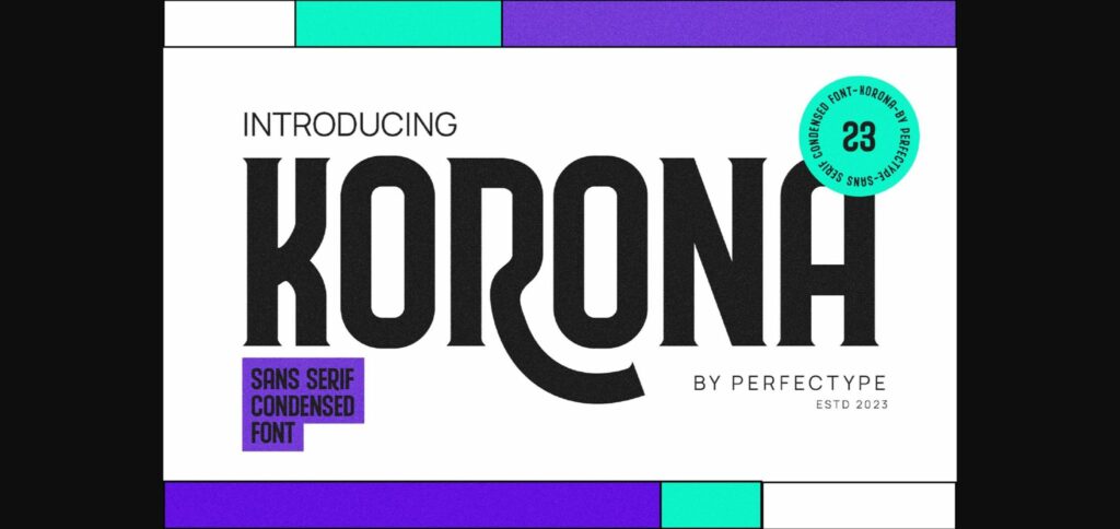 Korona Font Poster 1