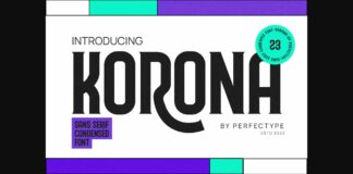 Korona Font Poster 1