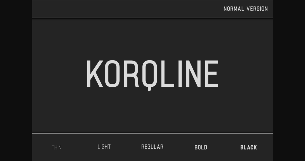 Korqline Font Poster 3