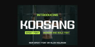 Korsang Font Poster 1