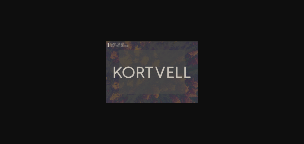 Kortvell Font Poster 3