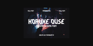 Korukeouse Font Poster 1