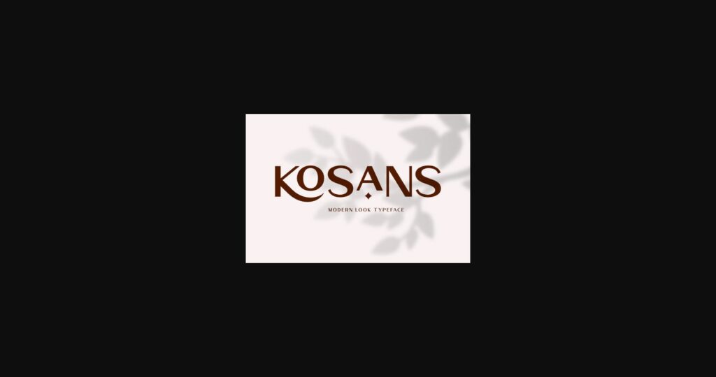 Kosans Font Poster 3