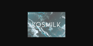 Kosmilk Font Poster 1