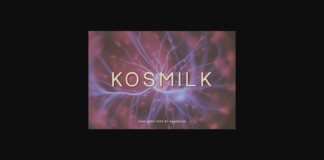 Kosmilk Font Poster 1