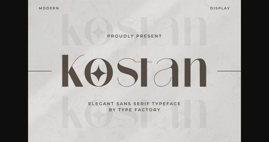 Kostan Font Poster 1