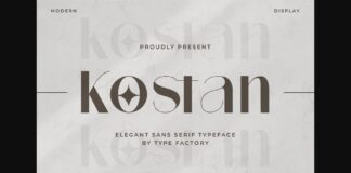 Kostan Font Poster 1