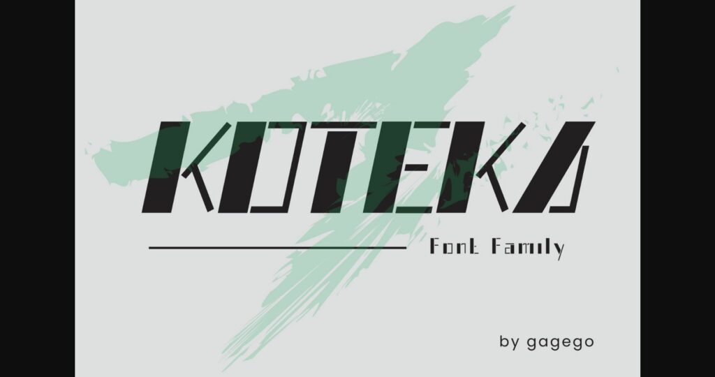 Koteka Font Poster 1