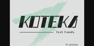 Koteka Font Poster 1